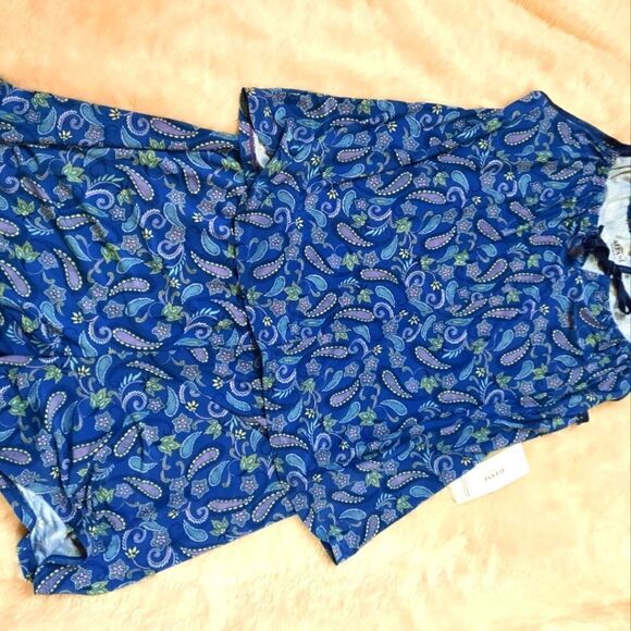 NWT ALFANI Paisley Camisole and Shorts Pajamas - Picture 1 of 6